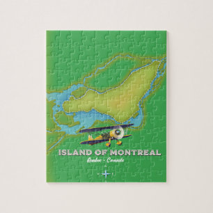 Eiland Montreal Canada kaart Legpuzzel