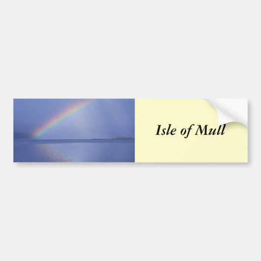 eiland Mull Rainbow Bumpersticker (Voorkant)