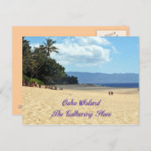 eiland Oahu Briefkaart (Voorkant / Achterkant)