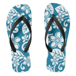EILAND PLUMERIA (CARIBISCH BLAUW) Teenslippers