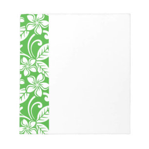 EILAND PLUMERIA (CITRUS GROEN) NOTITIEBLOK