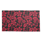 EILAND PLUMERIA (ZWART/ROOD) KUSSENSLOOP (Achterkant-Links)