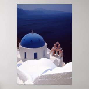 eiland Santorini Poster