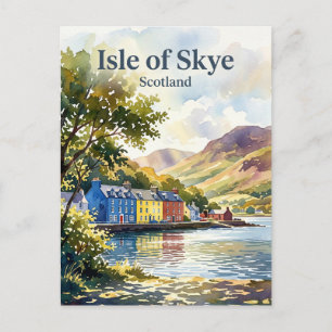 Eiland Skye, Portree Schotland Briefkaart