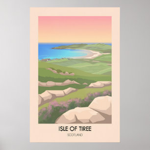 Eiland Tiree Schotland Reisposter Poster