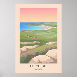 Eiland Tiree Schotland Reisposter Poster