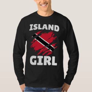 Eiland Trini Meisje Tobago Trinidad Trinidadiaans T-shirt