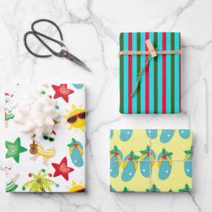 Eiland vakantie inpakvellen, mat 19" x 29" inpakpapier vel