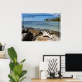 Eiland van Aruba Beach Poster (Thuiskantoor)
