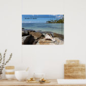 Eiland van Aruba Beach Poster (Keuken)