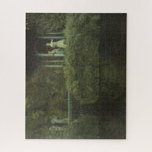 Eiland van de Liefde (door Konstantin Somov) Legpuzzel (Verticaal)