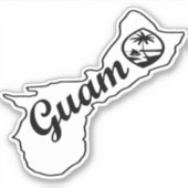 Eiland van Guam Sticker (Voorkant)