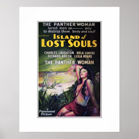 Eiland van Lost Souls Poster (Voorkant)