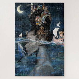 Eiland Vrouw Jigsaw Puzzel