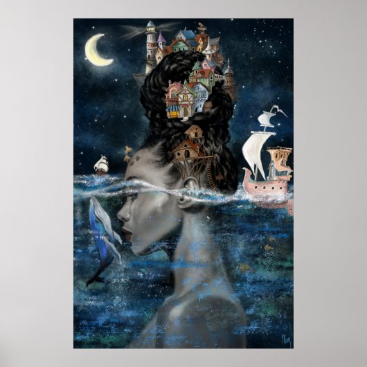 Eiland Vrouw Poster (Voorkant)