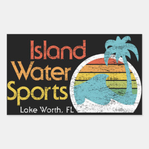 Eiland Watersport-Lake Worth, FL Rechthoekige Sticker