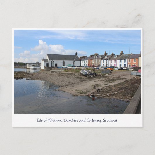eiland Whithorn Harbour, Galloway, Schotland Briefkaart (Voorkant)