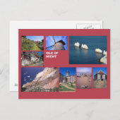 eiland Wight multi-afbeelding Briefkaart (Voorkant / Achterkant)