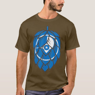 eiland Yap Country Flag Craft Beer Hop Cone T-shirt