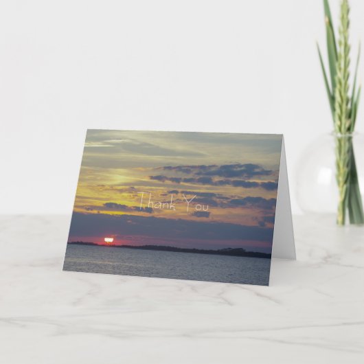 Eiland zonsondergang bedankt (Voorkant)