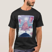 Eilanden in het landschap Clouds Fantasy T-shirt (Voorkant)