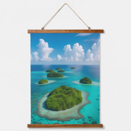 Eilanden van rust: tropische archipel hangend wandkleed