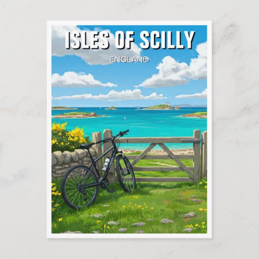 Eilanden van Scilly Engeland Cornwall Reizen Briefkaart (Voorkant)
