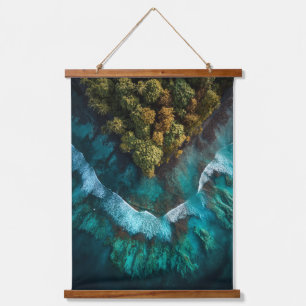Eilandhart Luchtig Oceaan Wandkunst Hangend Wandkleed