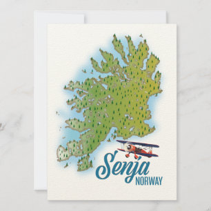 eilandkaart van Senja Noway
