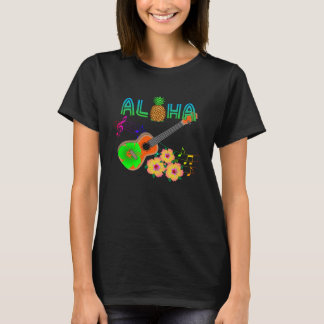 Eilandmuziek Ukulele Hawaii Aloha T-shirt