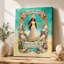 Eilandnimf Tropische Spirituele Oceaan Fantasie Ku