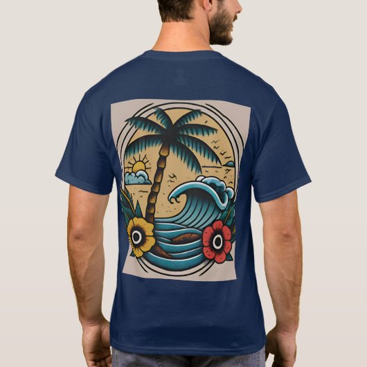 Eilandroeping: Sailor Jerry's Paradise T-shirt (Achterkant)
