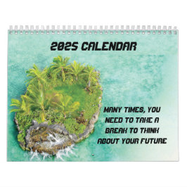 Eilandvakantie liefhebber 2025 kalender