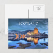 Eilean Donan Castle à la carte postale de nuit (Devant / Derrière)