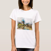 Eilean Donan Castle Aquarell T-shirt (Voorkant)