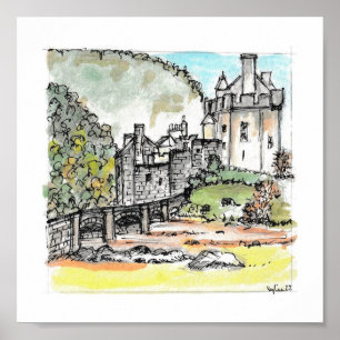 Eilean Donan Castle Impression De La Peinture Orig