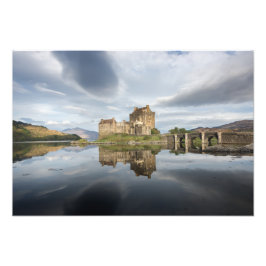 Eilean Donan Castle met reflectie in Schotland Foto Afdruk