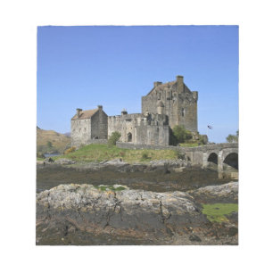 Eilean Donan Castle, Schotland. De beroemde Eilean Notitieblok
