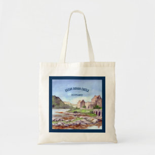 Eilean Donan Castle Waterverf Painting Tote Bag