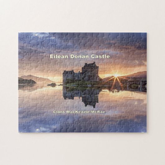Eilean Donan - MacKenzie/MacRae Clans Legpuzzel (Horizontaal)