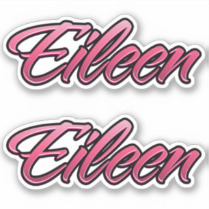 Eileen autocollant rose décoloré set d'autocollant