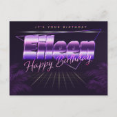 Eileen Nom Prénom Anniversaire de la carte postale (Devant)