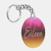 Eileen Prénom Golden rose Porte-clés (Devant gauche)