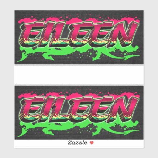 Eileen Vorname Name Graffiti Aufkleber Sticker (Vel)