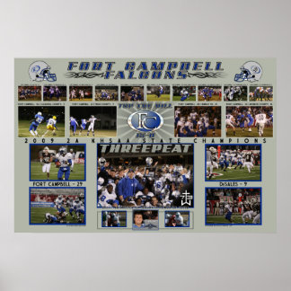 Eind 2009 FC Falcons-Poster van seizoen Poster