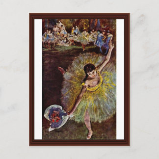Eind Arabesque door Edgar Degas Briefkaart