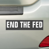 EIND DE FED Bumper Bumpersticker (Op auto)