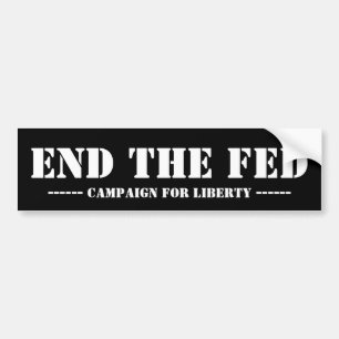 EIND DE FED BUMPERSTICKER