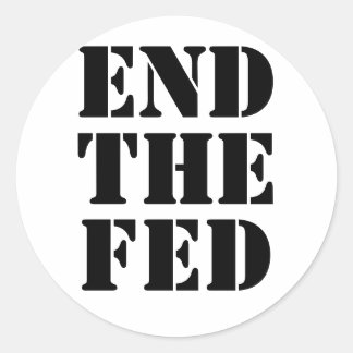 EIND DE FED RONDE STICKER
