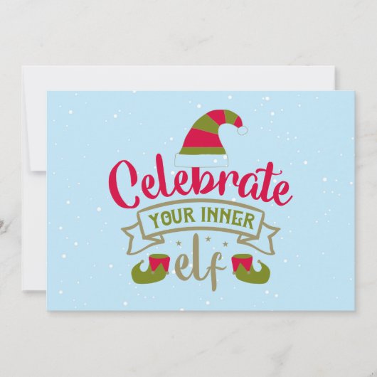 Eind je kerstKaarten in de binnenste, Elf (Voorkant)